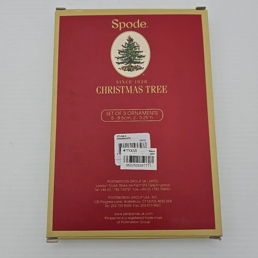 Spade Christmas Tree Set Of 3 Ornaments‎